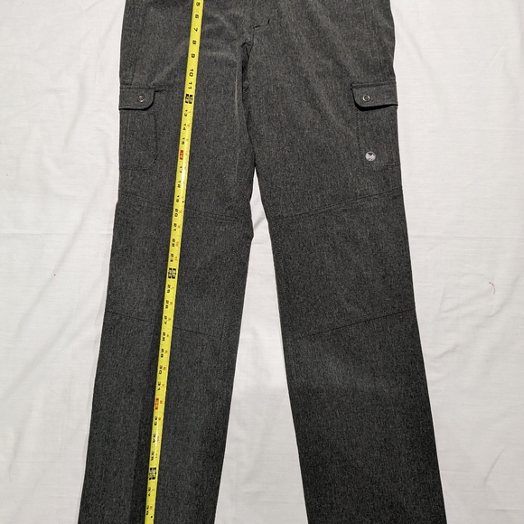 Wind river cargo pants womens gray 8x32 zipper and button front closure pockets - Picture 10 of 11